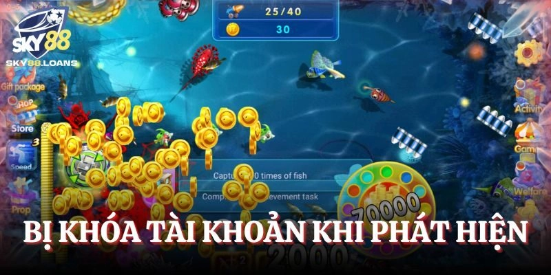 Khóa tài khoản khi dùng bị phát hiện